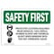 Signmission OSHA Sign, Protective Clothing Required W/ Symbol, 14in X 10in Decal, 14" W, 10" H, Landscape OS-SF-D-1014-L-10702 - alternate 1